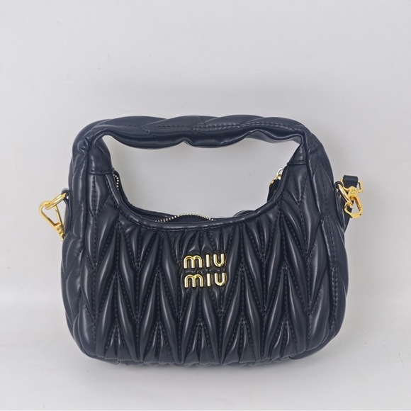 Miu Miu Black Quilted Shoulder Bag - Picture 5 of 6